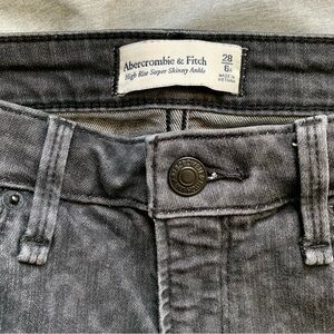 Abercrombie & Fitch Black Leopard Print Jeans